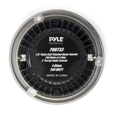 Pyle Pro 1.75 Inch Coil Titanium Dome Crossover Tweeter for Car Component Stereo