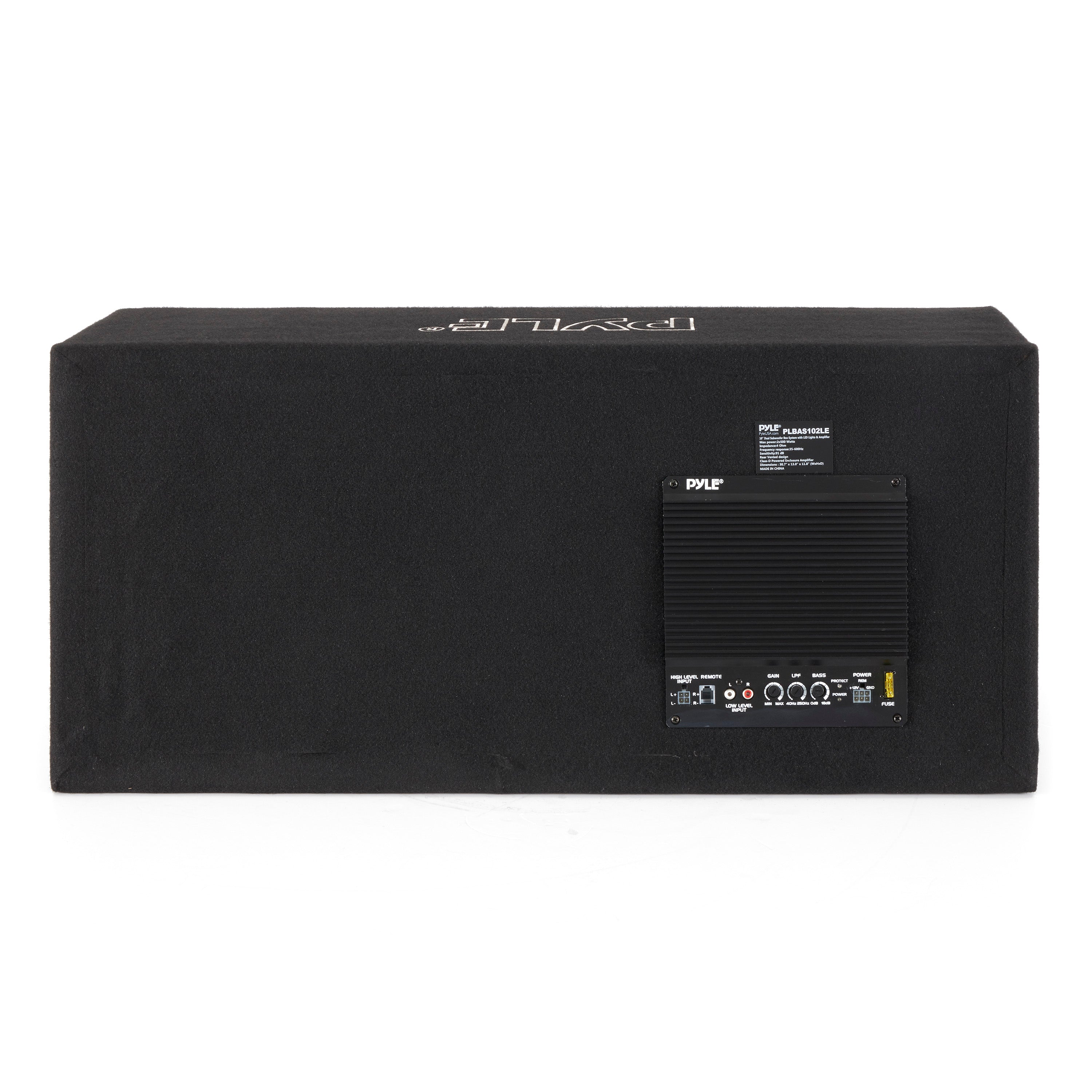 Pyle 10 Inch 1100 Watt Slim Mount Truck Audio Dual Bass Subwoofer Box System - VMInnovations