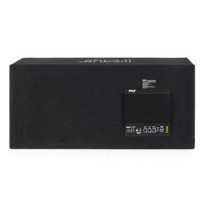 Pyle 10 Inch 1100 Watt Slim Mount Truck Audio Dual Bass Subwoofer Box System - VMInnovations