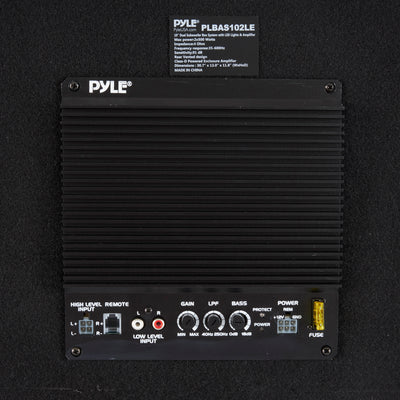 Pyle 10 Inch 1100 Watt Slim Mount Truck Audio Dual Bass Subwoofer Box System - VMInnovations