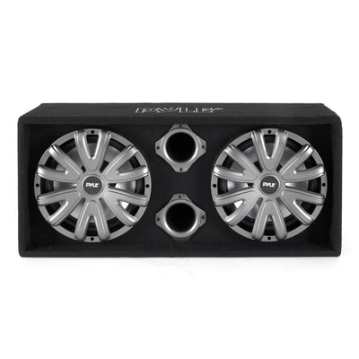 Pyle 12 Inch 600 Watt Mount Car Audio Subwoofer Enclosure Box with LED Lights - VMInnovations
