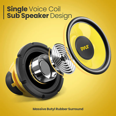 Pyle 400W 8 Inch Pro Midbass Woofer Audio Sound Speaker System for Car Stereo - VMInnovations