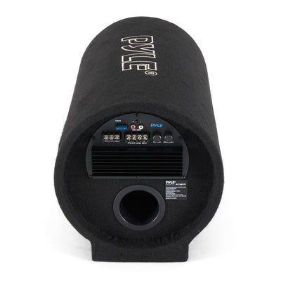 Pyle Car Audio 10 Inch 500W Carpeted Subwoofer Tube Speaker, Rear Vented Design