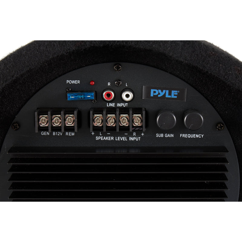 Pyle Car Audio 10 Inch 500W Carpeted Subwoofer Tube Speaker, Rear Vented Design