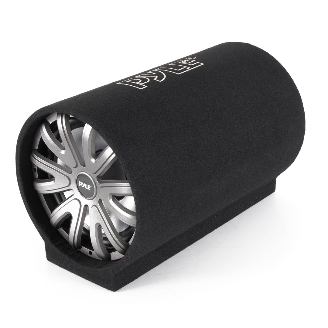 Pyle 12" 600W Enclosed Carpeted Car Audio Subwoofer Tube Speaker System (Used) - VMInnovations