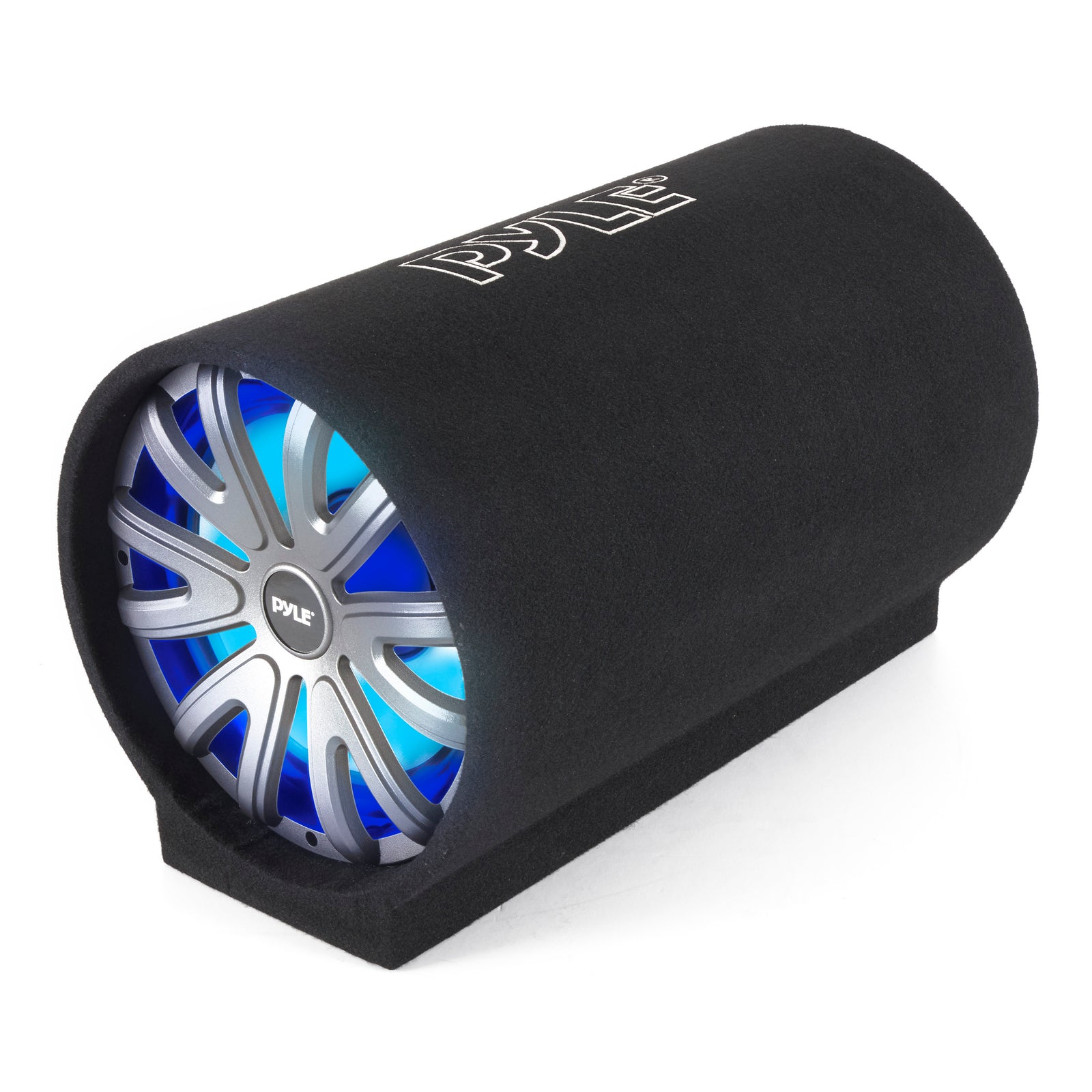 Pyle 12-Inch 600W Enclosed Carpeted Car Audio Subwoofer Tube Speaker System - VMInnovations