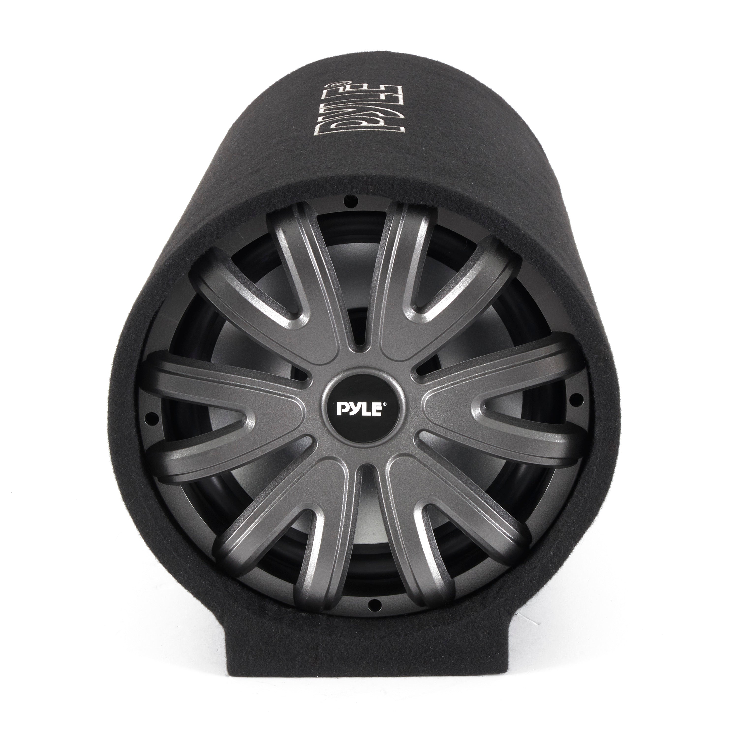 Pyle 12-Inch 600W Enclosed Carpeted Car Audio Subwoofer Tube Speaker System - VMInnovations
