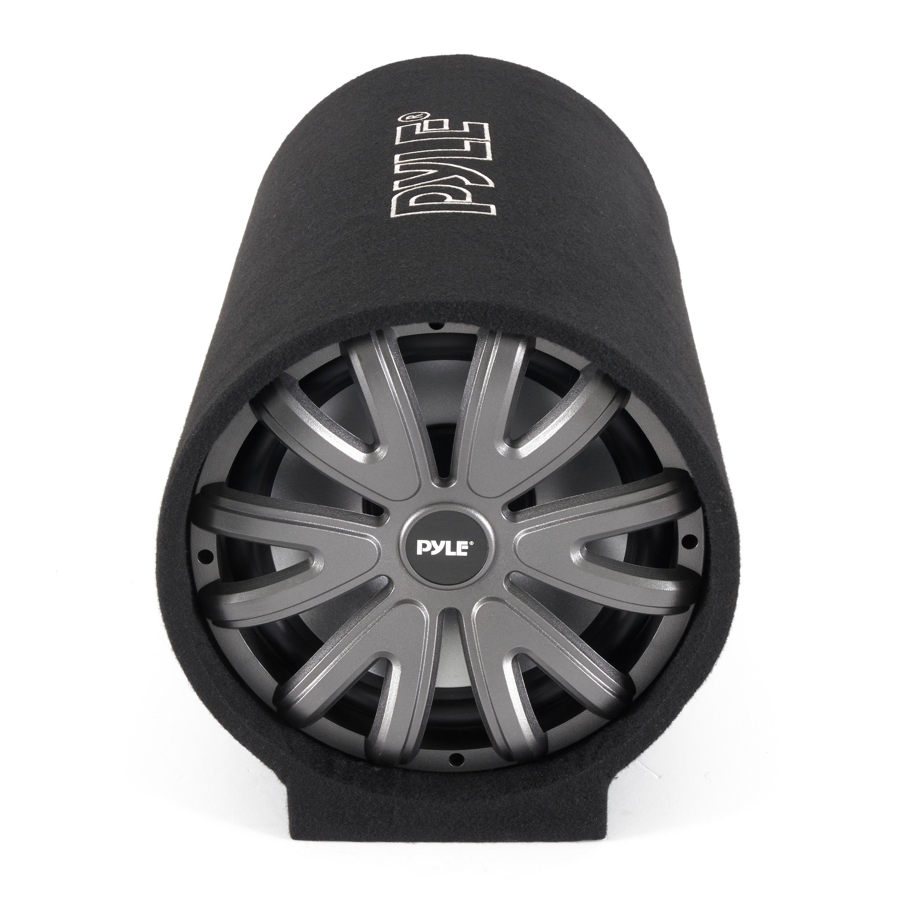 Pyle 12-Inch 600W Enclosed Carpeted Car Audio Subwoofer Tube Speaker System - VMInnovations