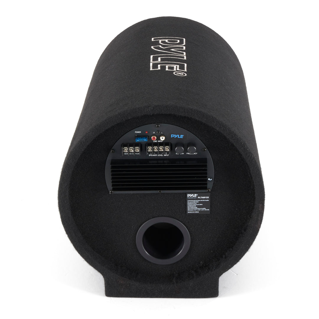 Pyle 12" 600W Enclosed Carpeted Car Audio Subwoofer Tube Speaker System (Used) - VMInnovations