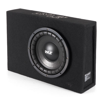 Pyle PSABASS10 Slim Mount Truck/Car Audio 10 Inch Subwoofer Box Sound System