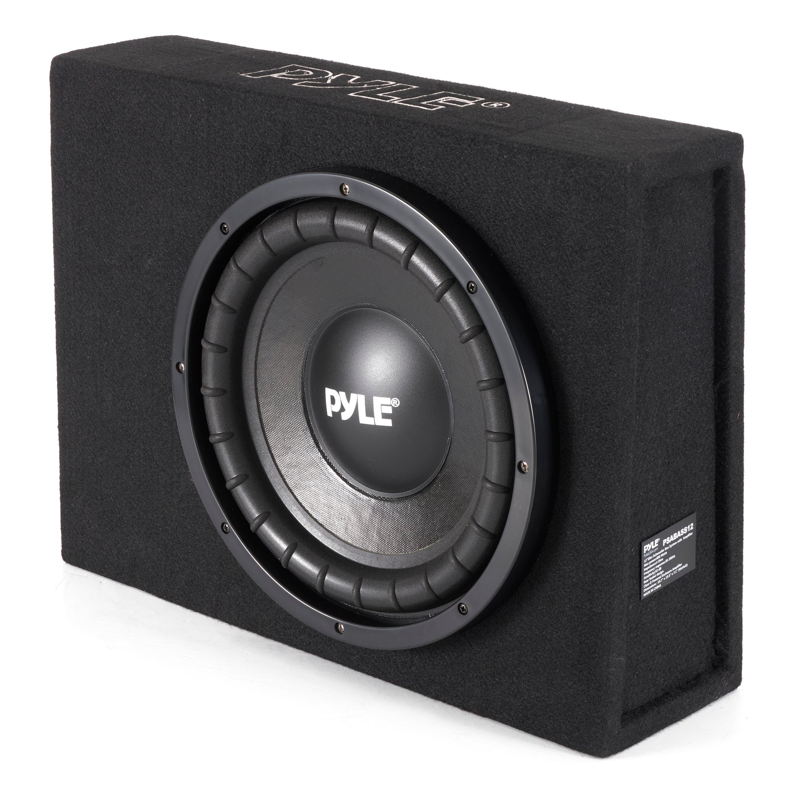 Pyle 12 In 600 Watt Mount Car Audio Subwoofer Box System Seal Design (Open Box) - VMInnovations