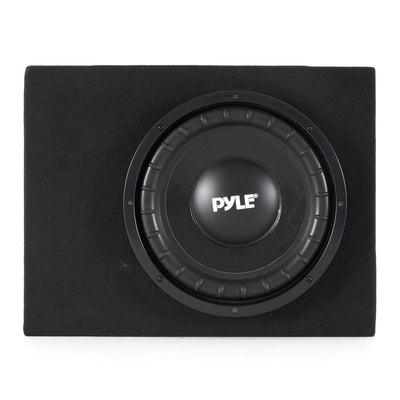 Pyle 12 Inch 600 Watt Mount Car Audio Subwoofer Enclosure Box System Seal Design