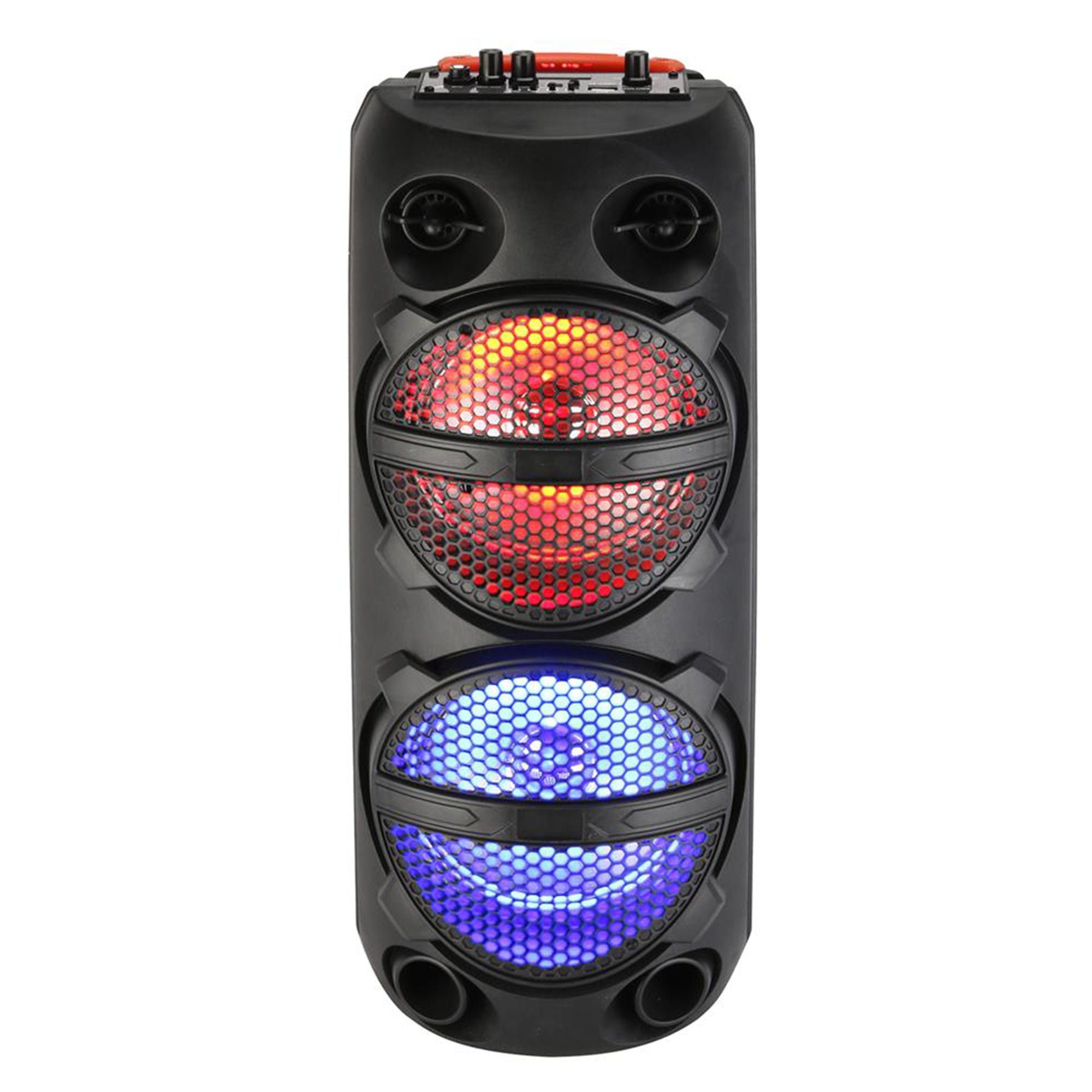Pyle PPHP2614B 200 Watt Portable Bluetooth Speaker System w/ Microphone, 2 Pack