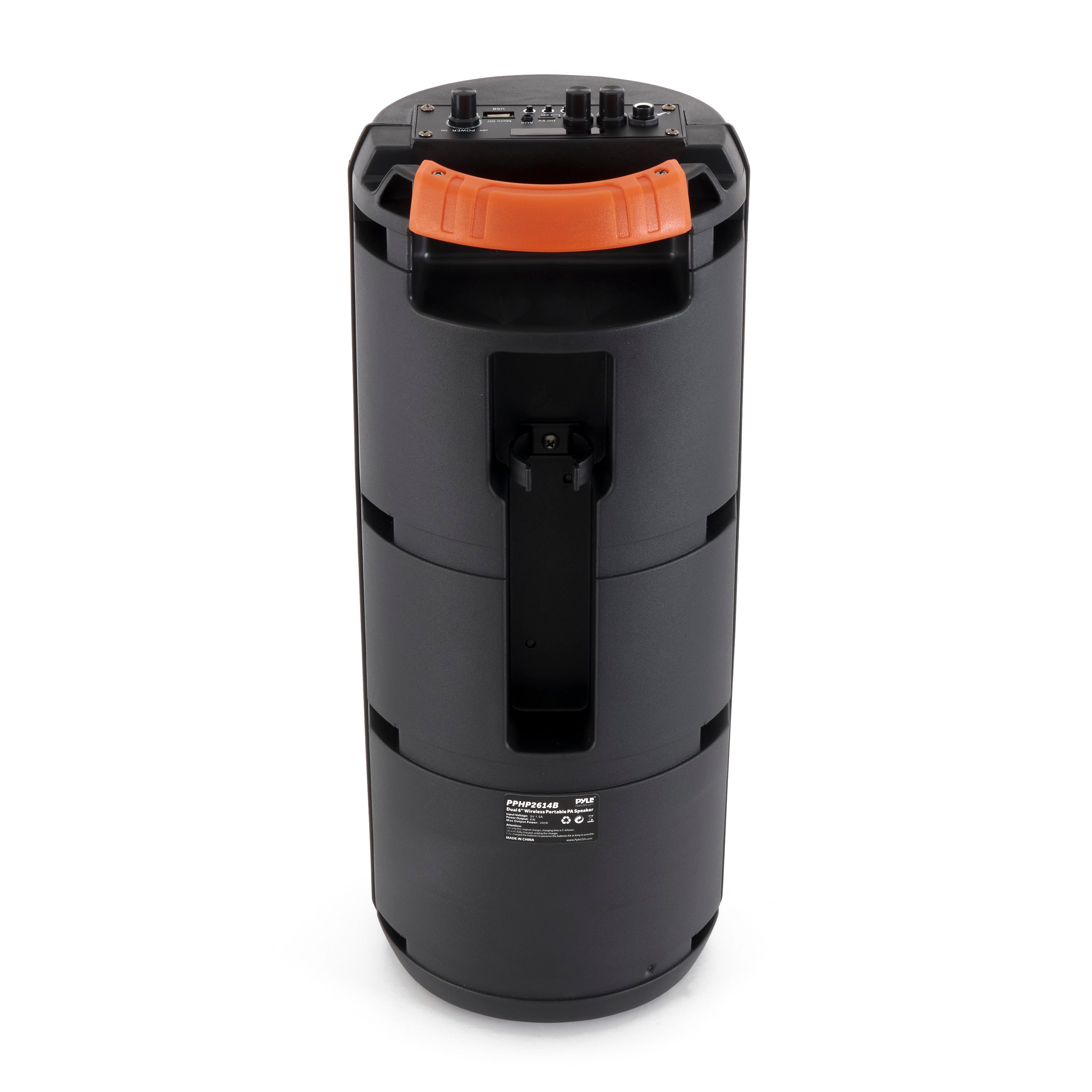 Pyle PPHP2614B 200 Watt Portable Bluetooth Speaker System w/ Microphone, 2 Pack
