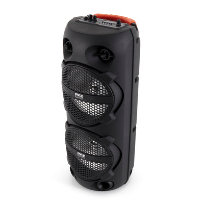 Pyle Portable Bluetooth Rechargeable Karaoke System w/ Wireless Mics (Open Box)