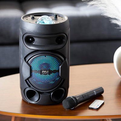 Pyle PPHP81LTB 200 Watt Portable Bluetooth PA Speaker System with Microphone