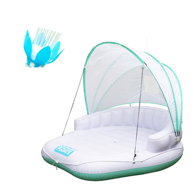 Magic Pool Fountain Water Fountain w/ LED Bulb & Comfy Floats Cabana Pool Float