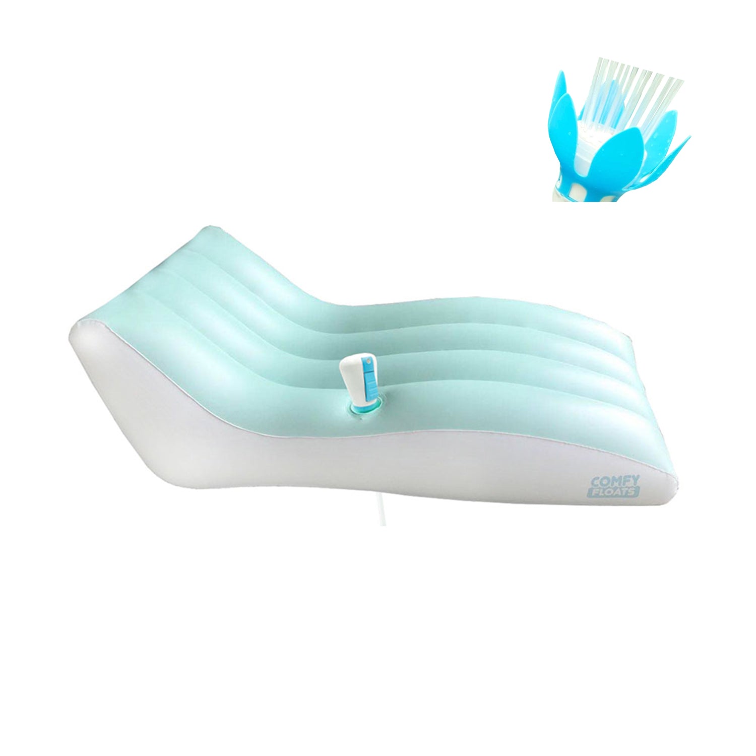 Magic Pool Fountain Water Fountain w/ Bulb & Comfy Floats Misting Chaise Lounger - VMInnovations