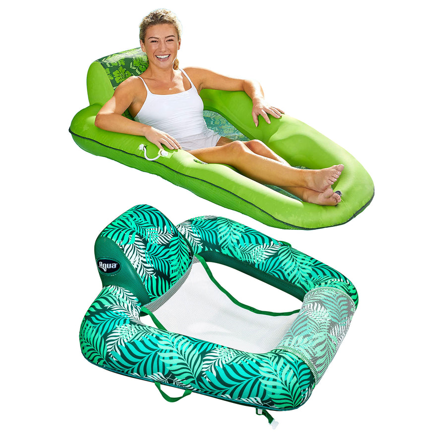 Aqua Leisure Luxury Water Lounger with Headrest and Zero Gravity Chair Lounger - VMInnovations