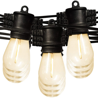 Banord 48 Foot 1 Watt String Lights, 16 Shatterproof Bulbs for Outdoors, 3 Pack