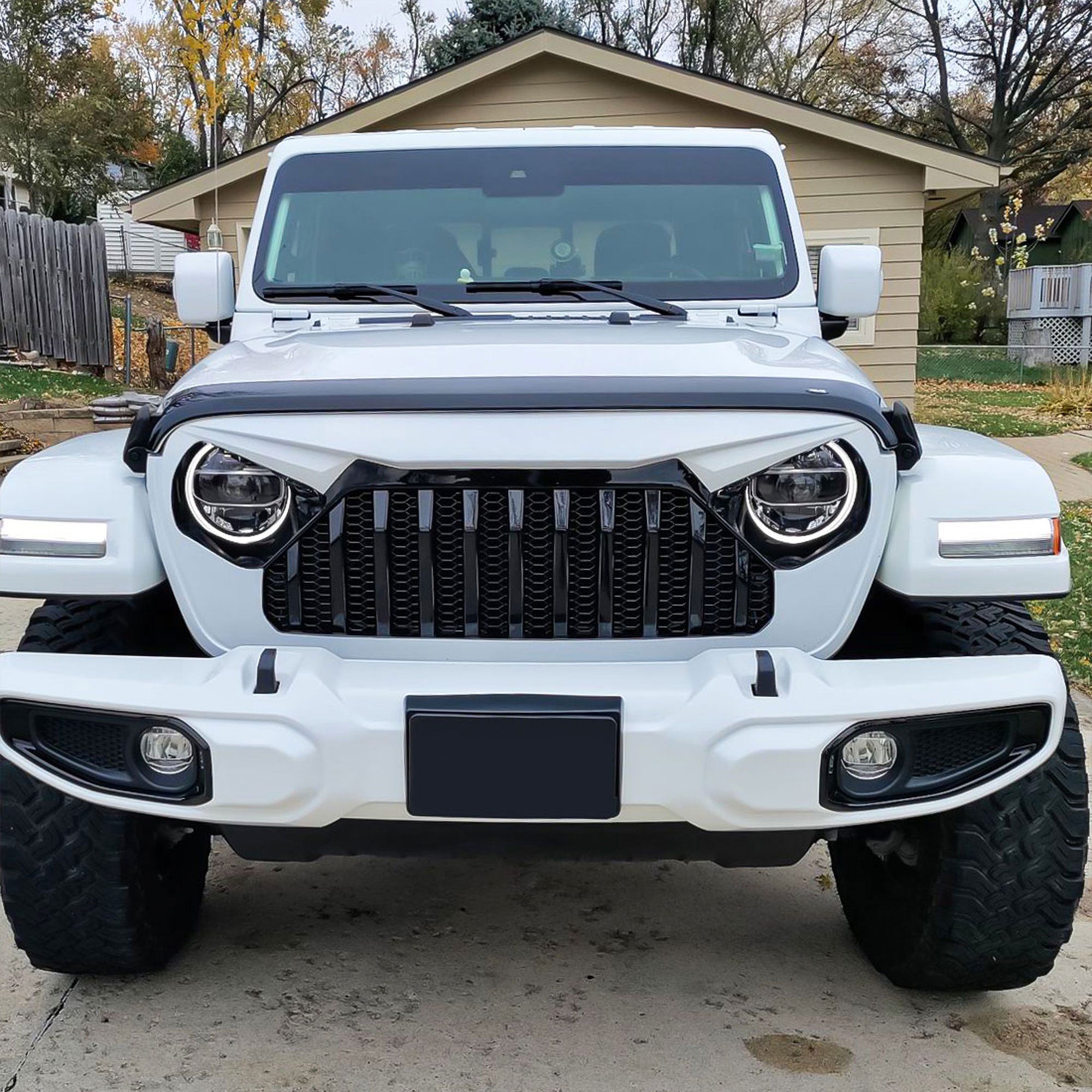 American Modified Vader Grille w/ Mesh for 2018-2022 Jeep Wrangler (Used) - VMInnovations