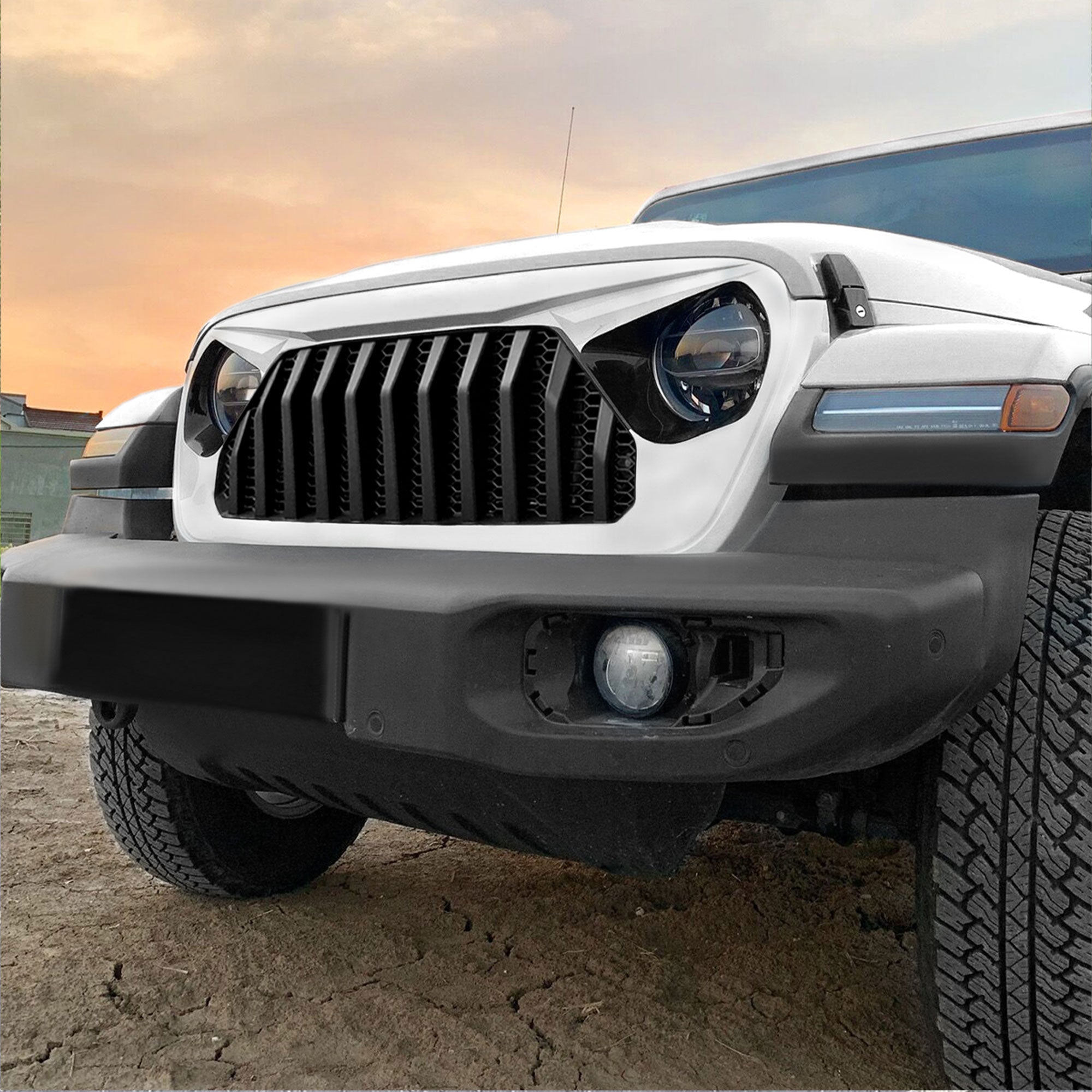 American Modified Vader Grille w/ Mesh for 2018-2022 Jeep Wrangler (Used) - VMInnovations
