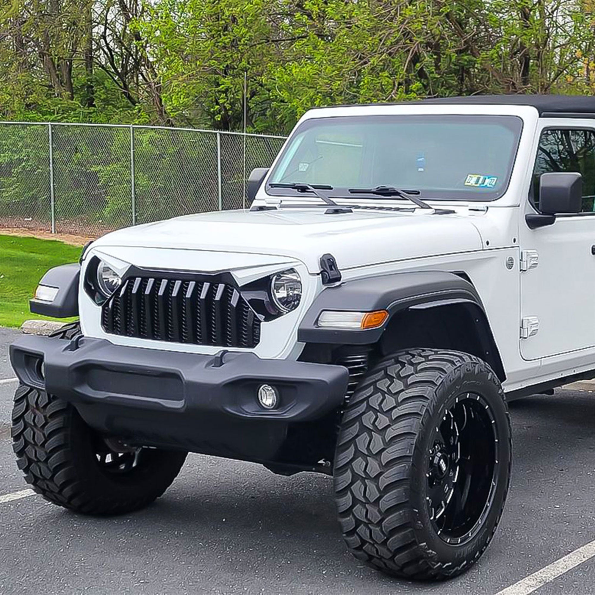 American Modified Vader Grille w/ Mesh for 2018-2022 Jeep Wrangler (Used) - VMInnovations
