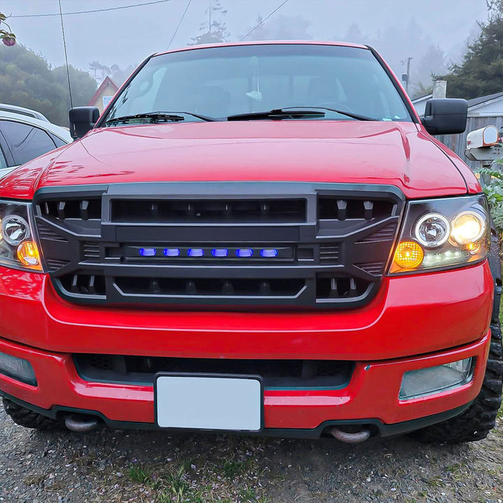 AMERICAN MODIFIED Armor Grille with Off Road Lights for 2004-2008 Ford F150