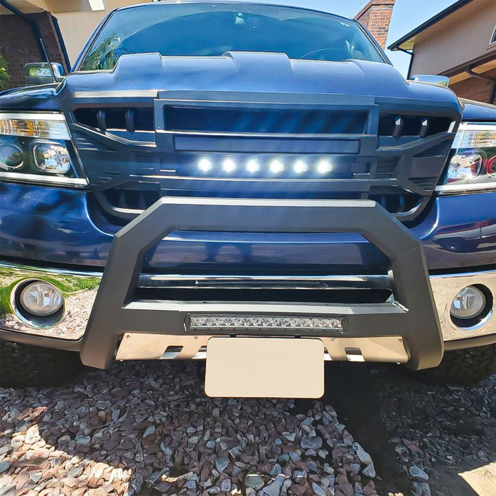 AMERICAN MODIFIED Armor Grille w/Off Road Lights for 04-08 Ford F150 (Open Box) - VMInnovations