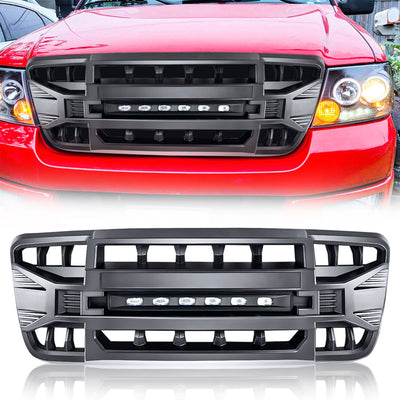AMERICAN MODIFIED Armor Grille with Off Road Lights for 2004-2008 Ford F150 - VMInnovations