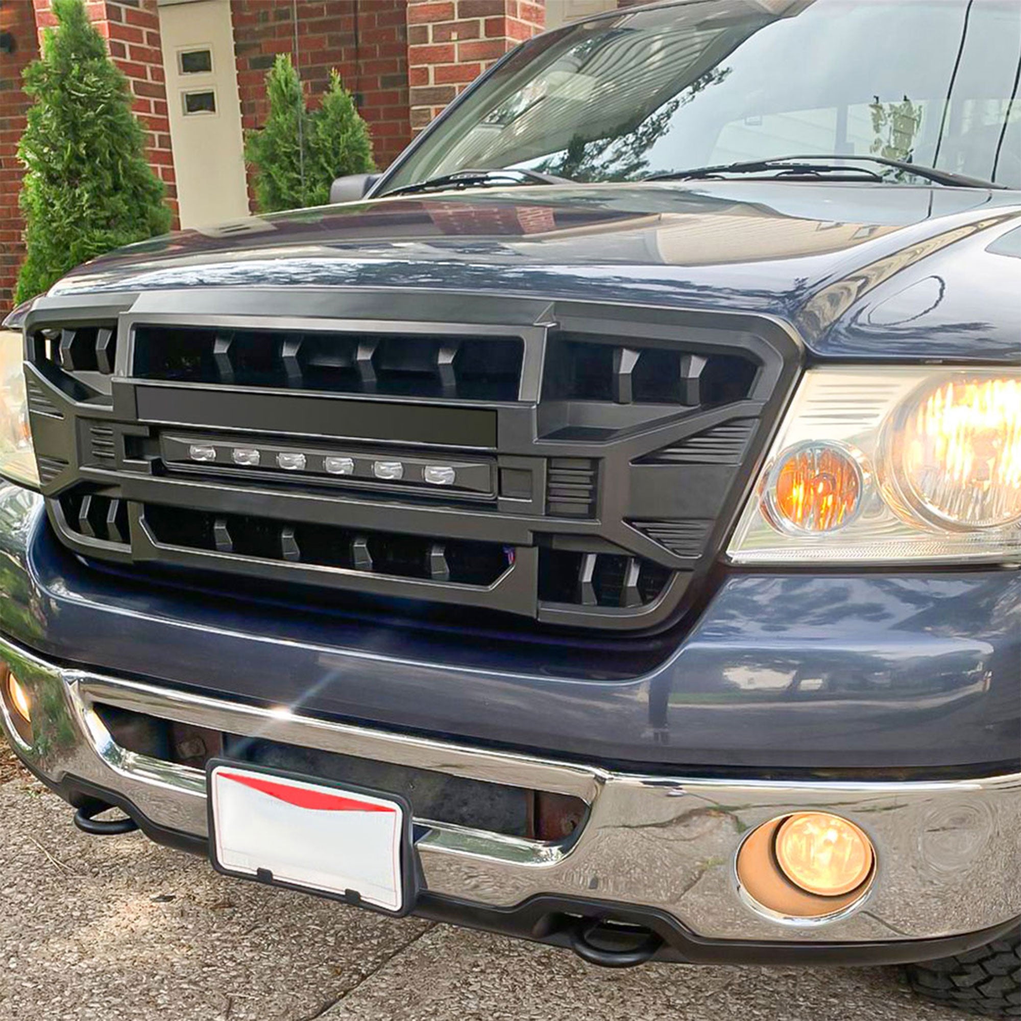 AMERICAN MODIFIED Armor Grille with Off Road Lights for 2004-2008 Ford F150 - VMInnovations