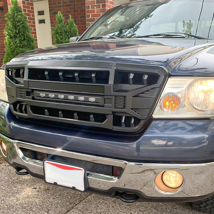 AMERICAN MODIFIED Armor Grille w/Off Road Lights for 04-08 Ford F150 (Open Box) - VMInnovations