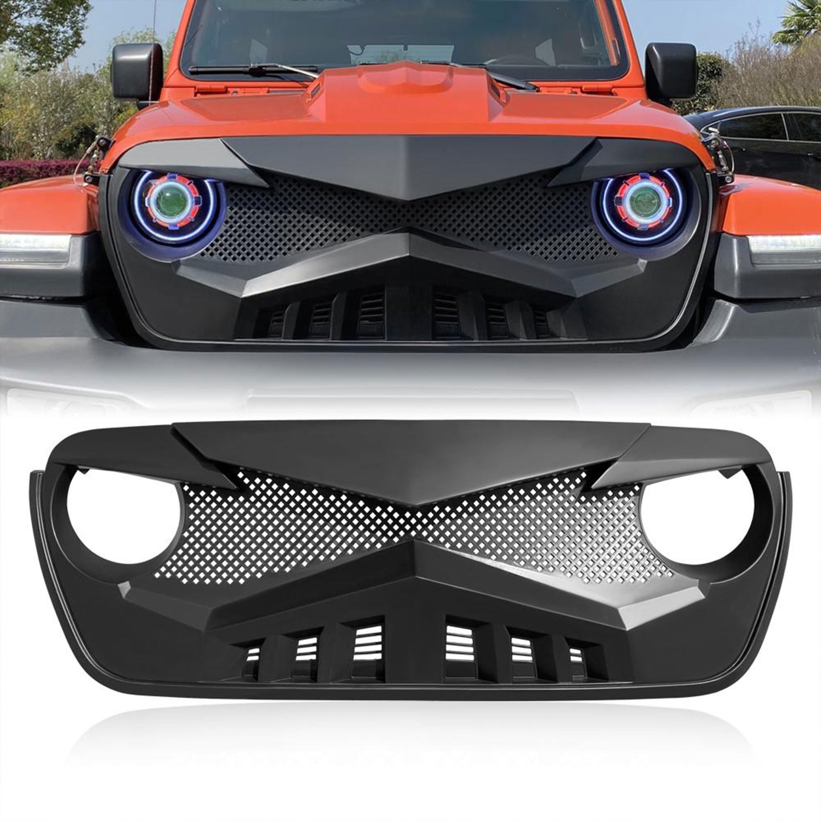 AMERICAN MODIFIED Front Hawke Grille compatible with Jeep Wrangler (Used) - VMInnovations