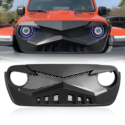 AMERICAN MODIFIED Front Hawke Grille compatible with Jeep Wrangler (Open Box) - VMInnovations