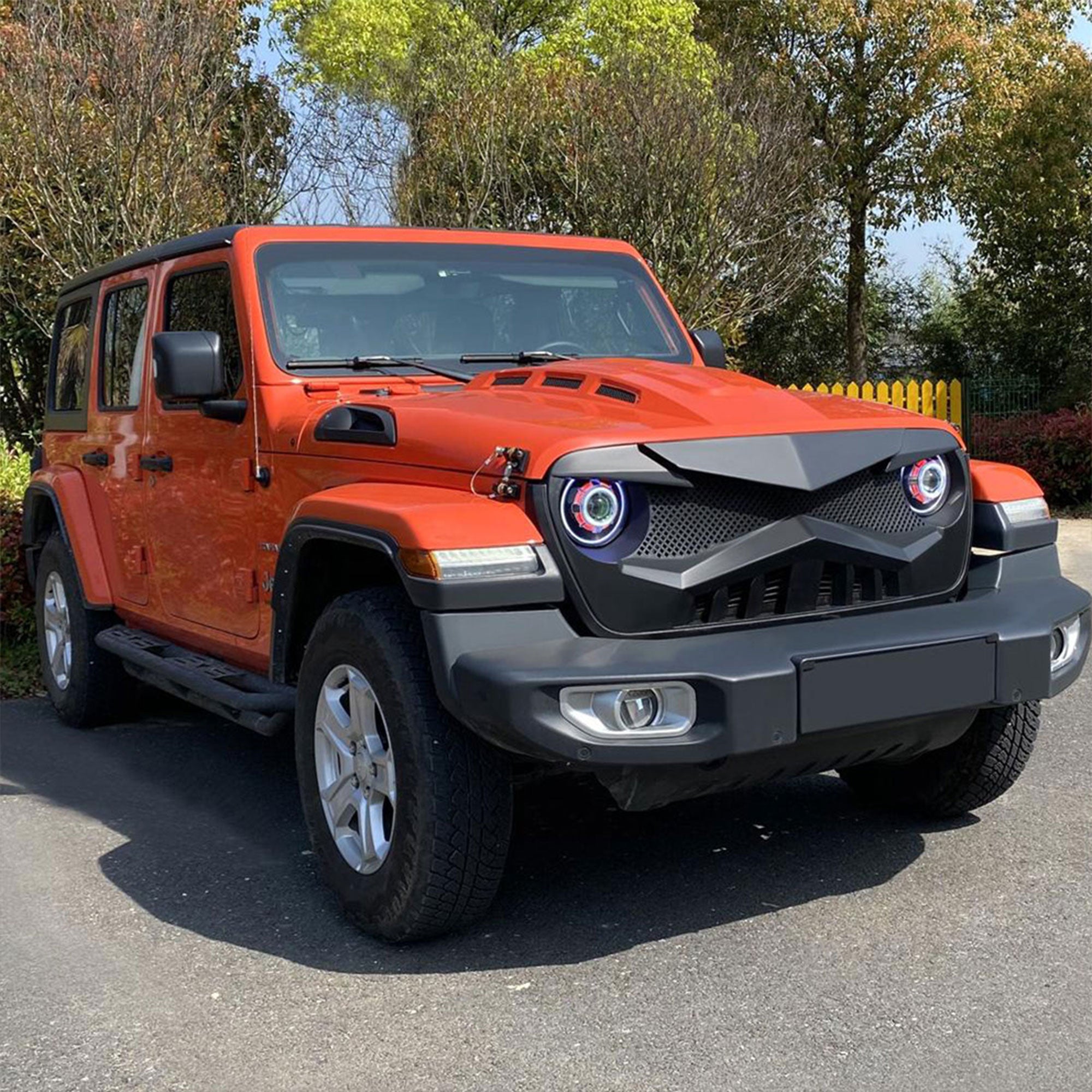 AMERICAN MODIFIED Front Hawke Grille compatible with Jeep Wrangler (Used) - VMInnovations