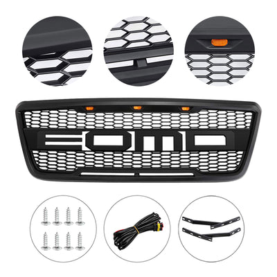 AMERICAN MODIFIED Grille w/LED Lights Compatible with Ford F-150 '04-'08 (Used) - VMInnovations