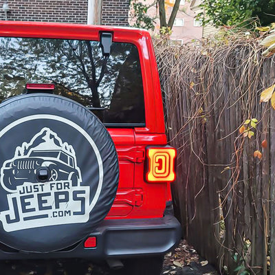 AM American Smoked Tunnel Tail Lights Compatible with Jeep Wrangler JL (Used) - VMInnovations