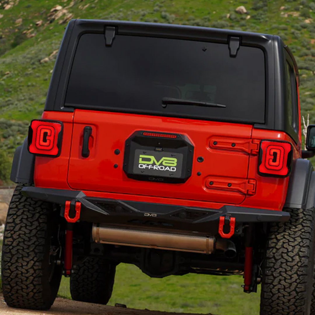 AM American Smoked Tunnel Tail Lights Compatible with Jeep Wrangler JL (Used) - VMInnovations
