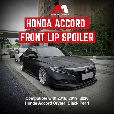 AMERICAN MODIFIED 18-20 Honda Accord Aerodynamic Front Spoiler, Black(For Parts) - VMInnovations