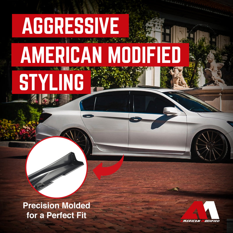 AMERICAN MODIFIED 18-23 Honda Accord Rear Bumper Diffuser Lip w/LED Light, Black
