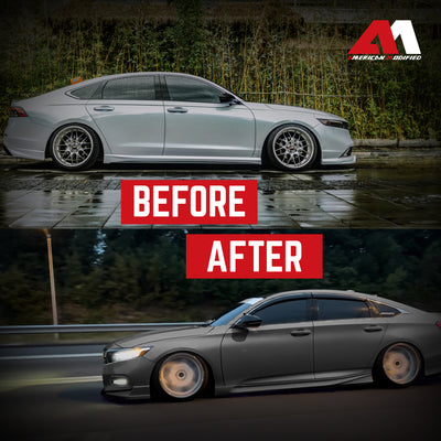 AMERICAN MODIFIED Stylish Side Skirts Fit for 2018 to 2023 Honda Accord, Black - VMInnovations