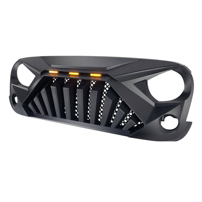 AMERICAN MODIFIED Goliath Grill Compatible w/ 2007-18 Jeep Wrangler JK (Damaged) - VMInnovations