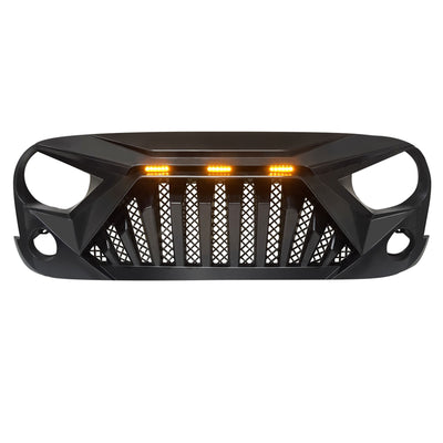 AMERICAN MODIFIED Goliath Grill Compatible w/ 2007-18 Jeep Wrangler JK (Damaged) - VMInnovations