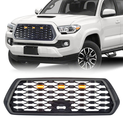 American Modified Grille w/ Amber Lights for 2016-2021 Tacoma, Black (Open Box)