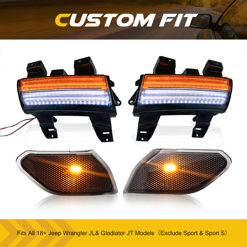 AMERICAN MODIFIED Sequential Side & Fender Lights for 18-24 Wrangler JL (Used)