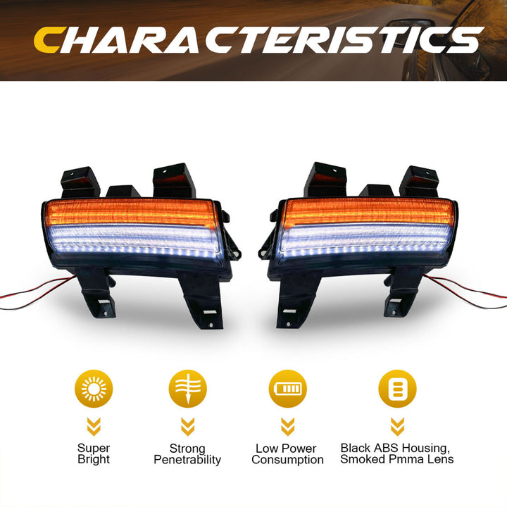 AMERICAN MODIFIED Side & Fender Lights, 18-24 Wrangler JL, w/Sequential Signal