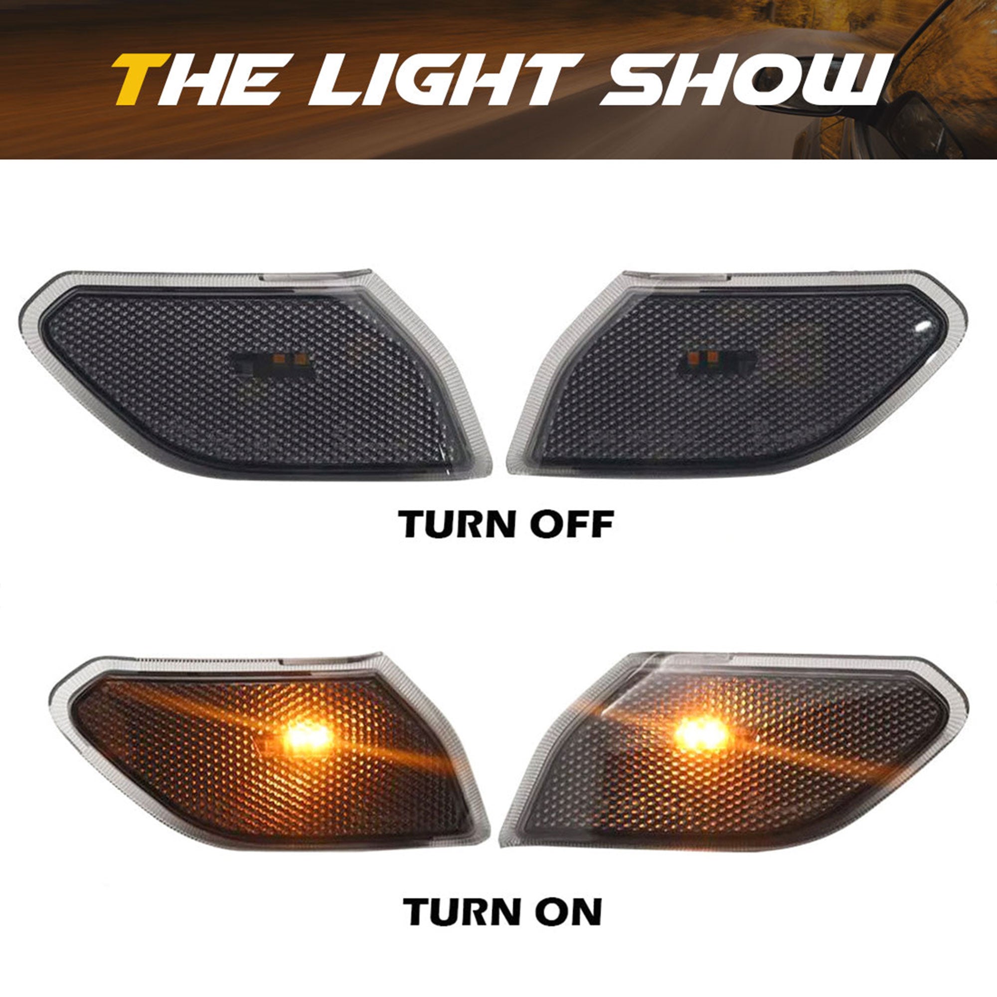 AM American Modified LED Marker Turn Signal Lights for Jeep Models (For Parts) - VMInnovations