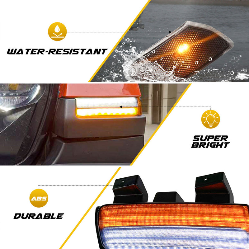 AM American Modified LED Marker Turn Signal Lights for Jeep Models (For Parts)