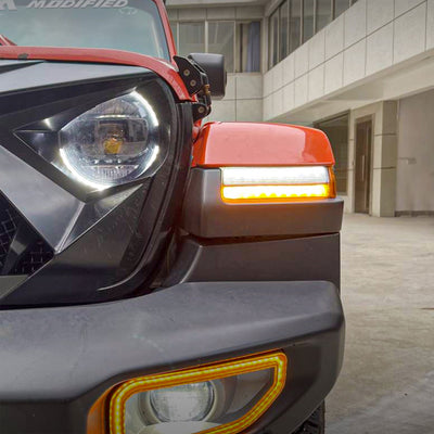 AMERICAN MODIFIED Side & Fender Lights, 18-24 Wrangler JL, w/Sequential Signal