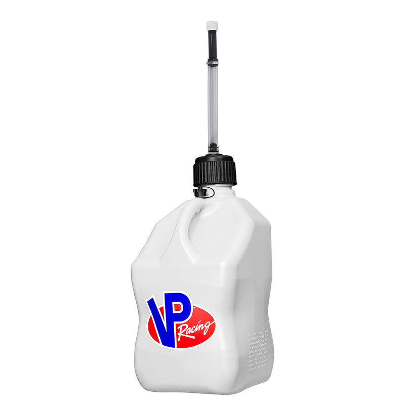 VP Racing 5.5 Gal Motorsport Racing Liquid Container Utility Jug w/Handle, White